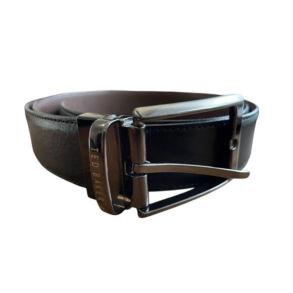 Ted Baker Mens Crafts Reversible Belt - Black/Brown